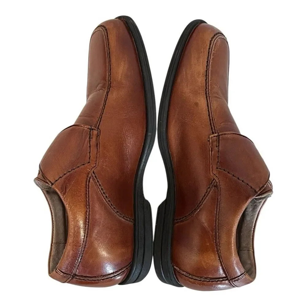 Florsheim Boys' Reveal Monk Jr‎ Strap Cognac Leather Dress Shoes 16541-221 12M